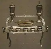 Silver menorah, William Gale and Sons, c. 1852