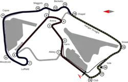 Layout of the Silverstone Circuit