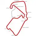 New Grand Prix Circuit: Length: 3.661 miles. Also known as the 'Arena Layout'. Took over as the primary circuit from 2010. Used for the British Grand Prix and MotoGP from 2010 onwards.