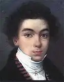 Miniature portrait of Bolívar in 1800