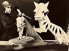 A young Spencer in 1978, DaSilva Puppet Company's 'Paper Toger'