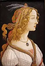 Portrait of a Woman by the workshop of Sandro Botticelli, early-mid 1480s