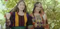 Sindhi women wearing traditional clothing on Sindhi Cultural Day in Jamshoro, Pakistan.