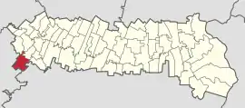 Location in Ialomița County