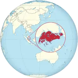 Location of Singapore