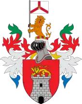 Coat of arms of the Colony of Singapore, used from 1948 to 1959.