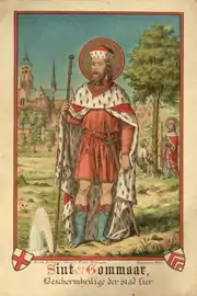 Saint Gummarus (Gomer), patron of Lier, Belgium.