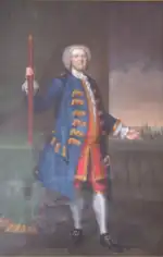Sir Peter Warren, Hero of Louisbourg, by John Smibert