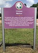 Clinton Melton was the victim of a racially motivated killing a few months after Till. Despite eyewitness testimony, his killer, a friend of Milam's, was acquitted by an all-white jury at the same courthouse.