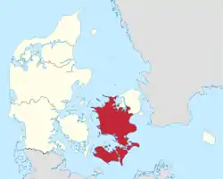 Location of Zealand Region