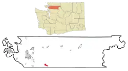 Location of Lake Cavanaugh, Washington