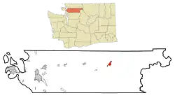Location of Marblemount, Washington