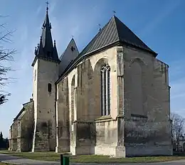 Romanesque/Gothic church in Skalbmierz