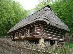 Original dwelling from Skorodne in the museum in Sanok