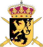 Coat of the arms of the Skaraborg Regiment (P 4/Fo 35) 1994–2000 and the Skaraborg Group (Skaraborgsgruppen) 2000–present.