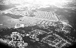 Aerial view of Skarpnäck in 1980