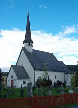 View of the local Skaun Church