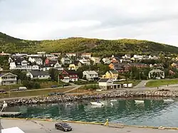 Part of Skjervøy village