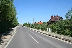 Skolkovskoye Highway in Skolkovo