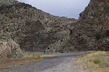US-50 descending from Skull Rock Pass in western Utah