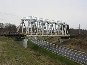 The A1 highway near Skulte.