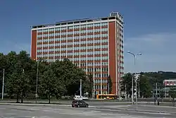 Iconic constructivist Baťa's Skyscraper