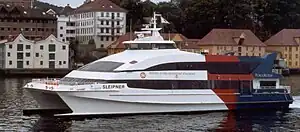 M/S Sleipner entering Vågen, Bergen