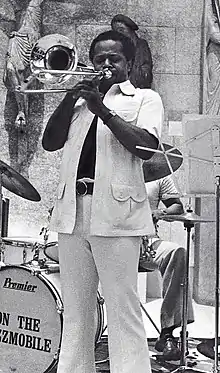 Slide Hampton at a concert in August 1978