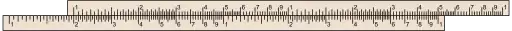 A duplex slide rule set to multiply any 2 by any number up to 50.