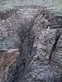 The slot canyon (75-mile Canyon) located along the Escalante Route