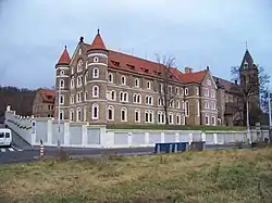 View of the former abbey building