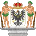 Arms of the Kingdom of Prussia including the cypher of King Friedrich I of Prussia at the centre