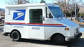 A USPS Grumman LLV mail truck.