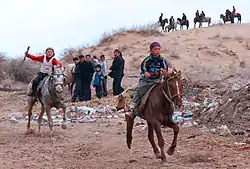 Karakalpak boys race in Taxtako‘pir