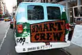 Smart Crew artwork on a van, NYC