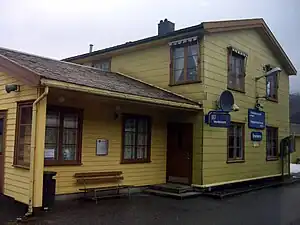View of the village railway station