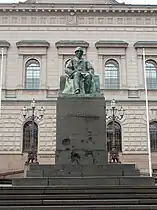 Monument to Johan Vilhelm Snellman in front of the Bank of Finland, 1923