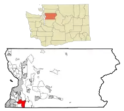 Location of North Creek, Washington