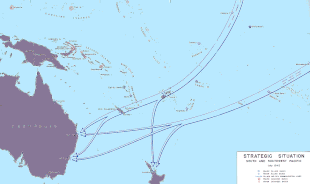 Strategic supply chain situation in South Pacific in July 1942