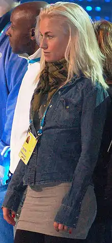 Sofia Berntson at Melodifestivalen in Sweden 2009.