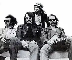 Group circa 1970:l-r: Elton Dean, Mike Ratledge, Robert Wyatt, Hugh Hopper
