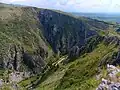 Sohodol Gorge viewed from Cornetu mountain