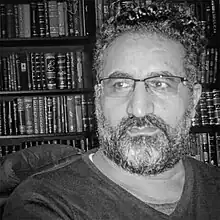 Black-and-white photograph of Sohrab Rahimi