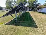 Solar panels ground mounting