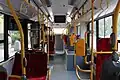 Interior of MZA Warszawa bus