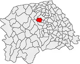 Location in Suceava County