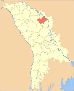 Location of Șoldănești