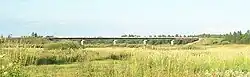 A bridge over the Dnieper near the village of Solovyovo in Kardymovsky District