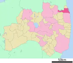 Location of Sōma in Fukushima Prefecture