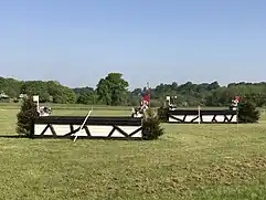 Cross-country fences at Somerford Park Horse Trials cc-by-sa/2.0 - © Jonathan Hutchins - geograph.org.uk/p/5780969